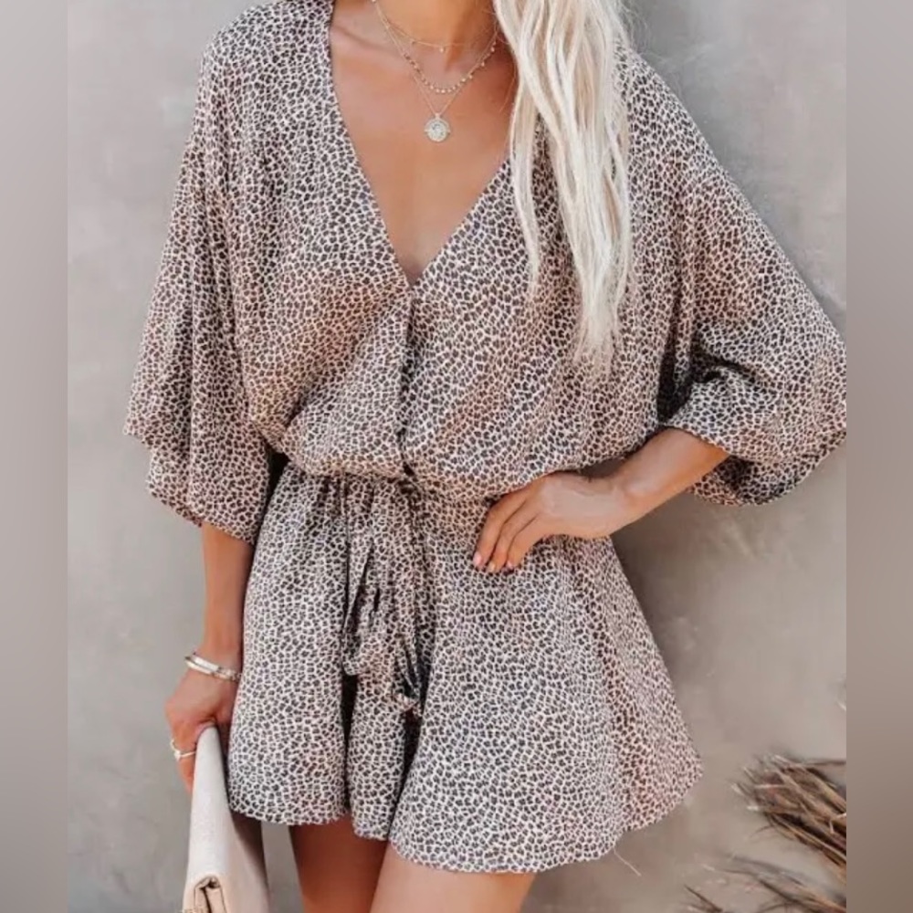 Vici Cheeta Print Romper